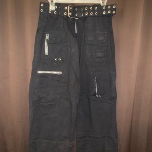 black cargo pants